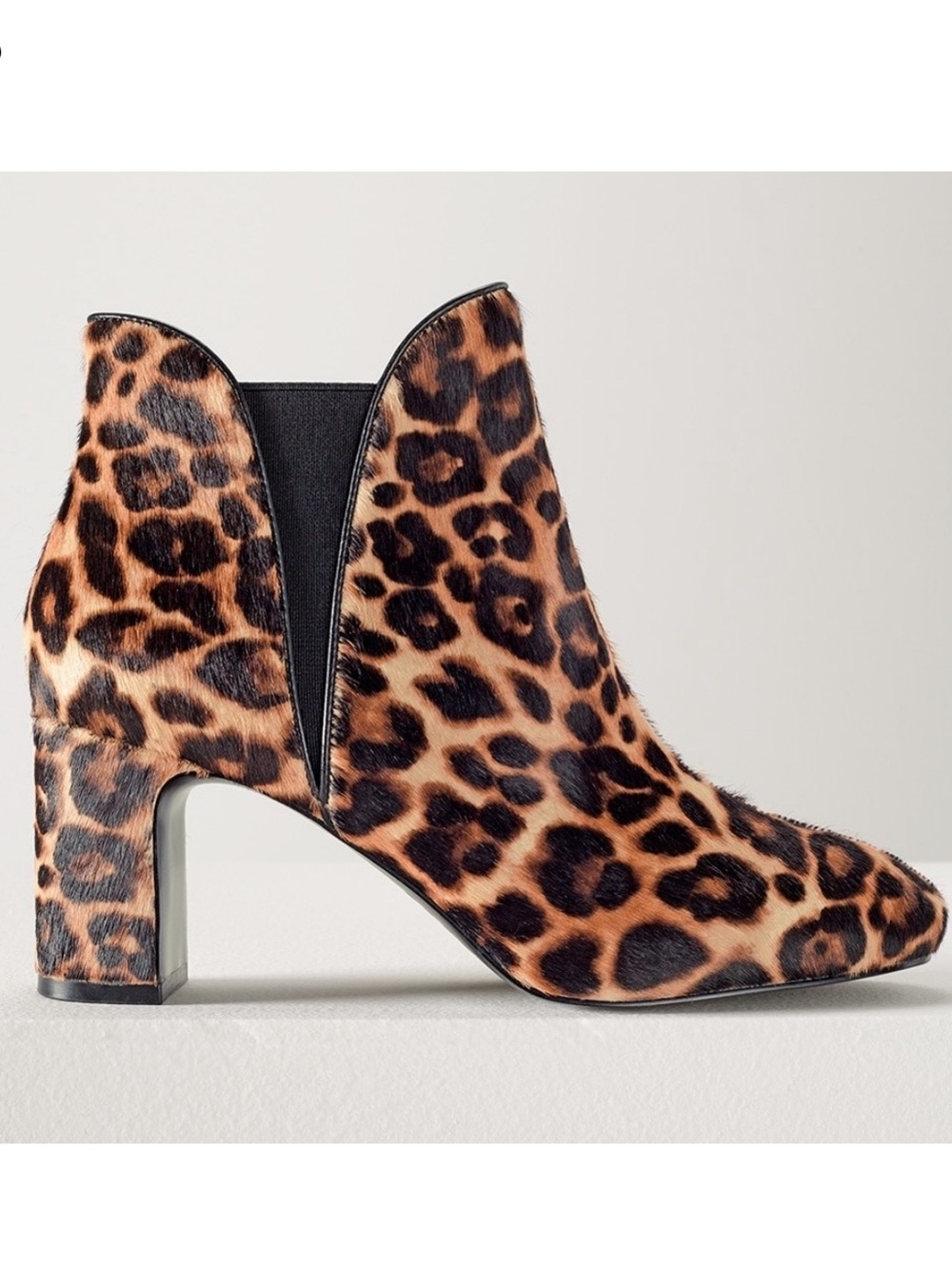 WHBM CHEETAH HAIRCALF BOOTIE